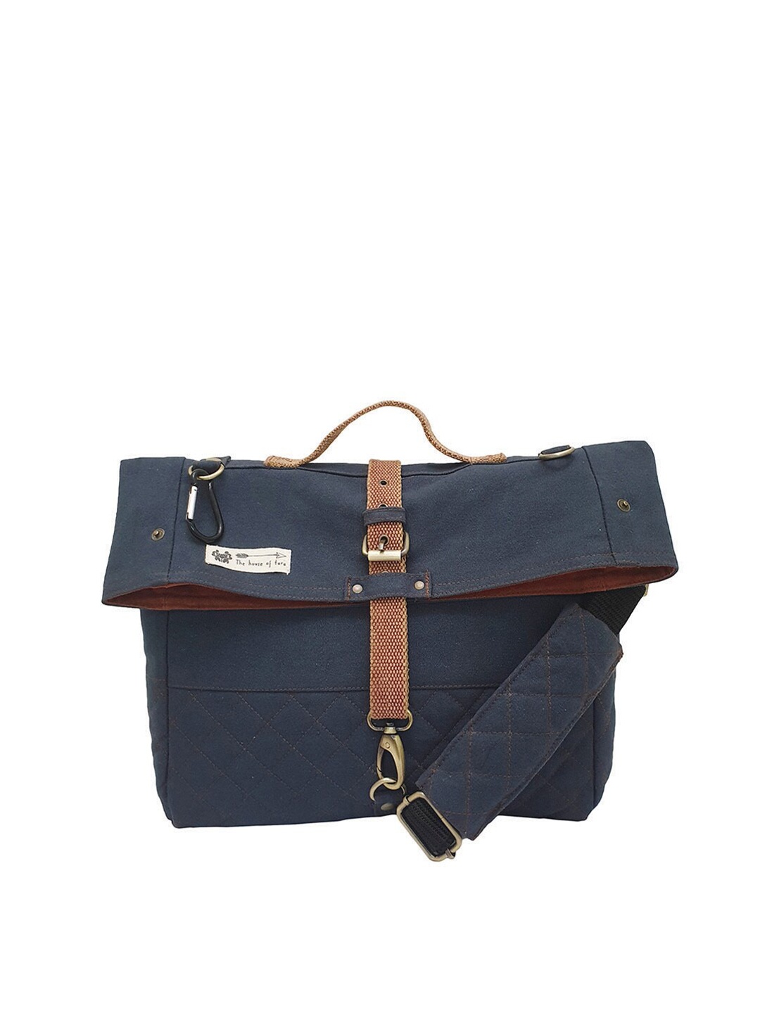 

The House of Tara Unisex Canvas Messenger Bag, Navy blue