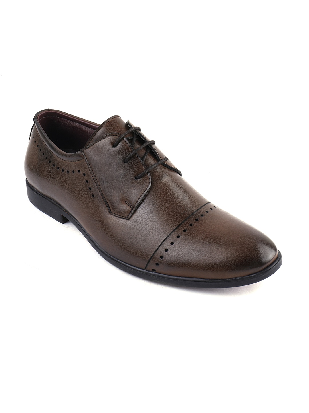 

BRATVA Men Oxfords Formal Shoes, Brown