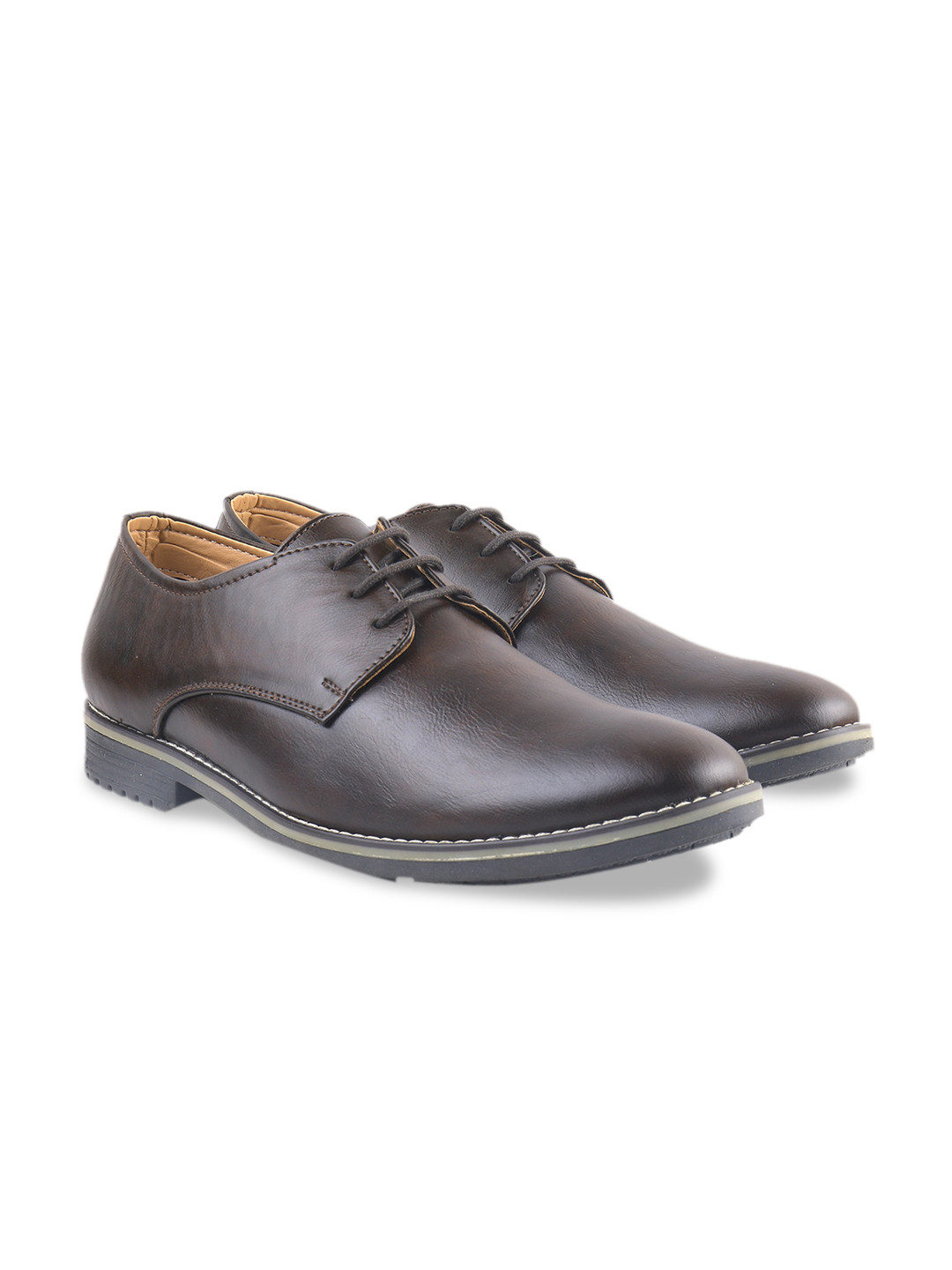 

BRATVA Men Derbys Formal Shoes, Brown