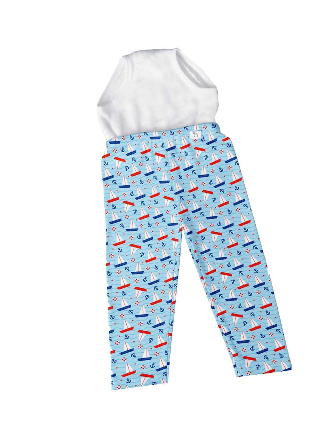 

SuperBottoms Kids Blue Cotton Diaper Pants