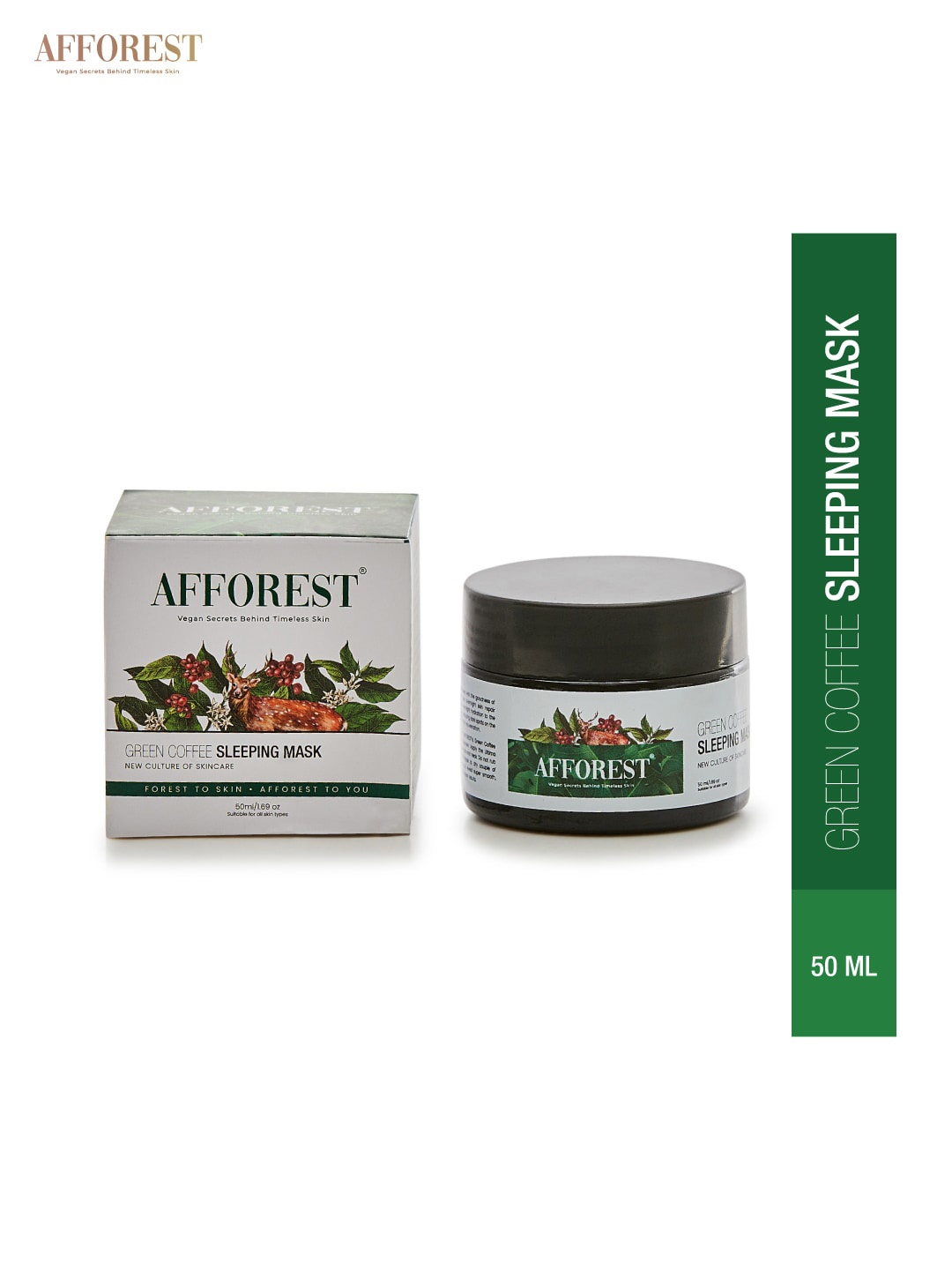 

AFFOREST Green Coffee Sleeping Mask 50 ml, Off white