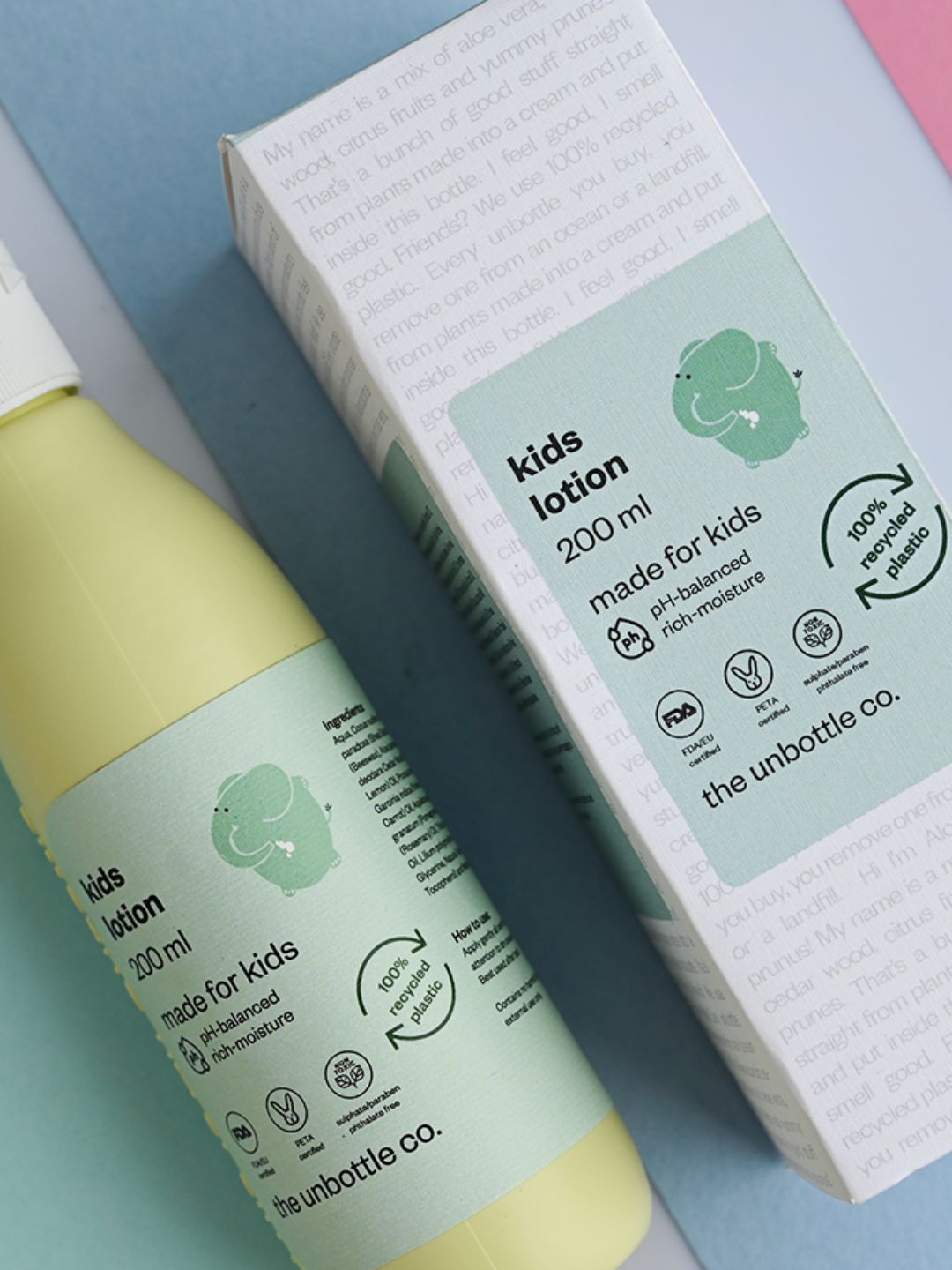 

The Unbottle Co Kids pH Balanced Body Lotion with Almond & Rosemary Oil - 200ml, Yellow