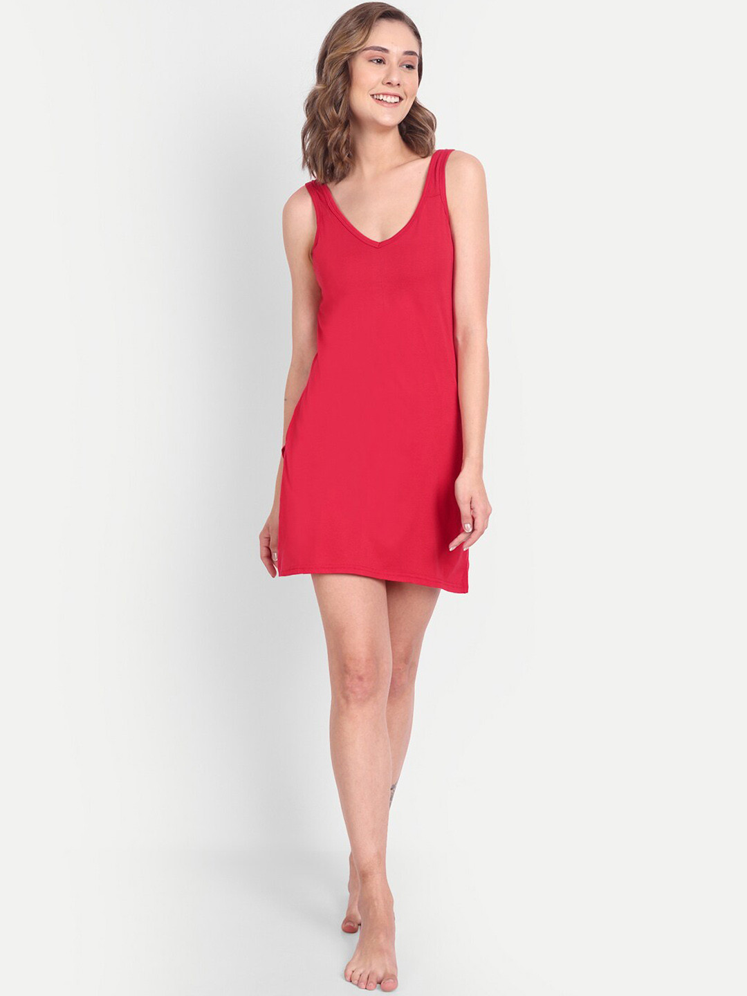 

BLAZON Women Pure Cotton Camisole, Red