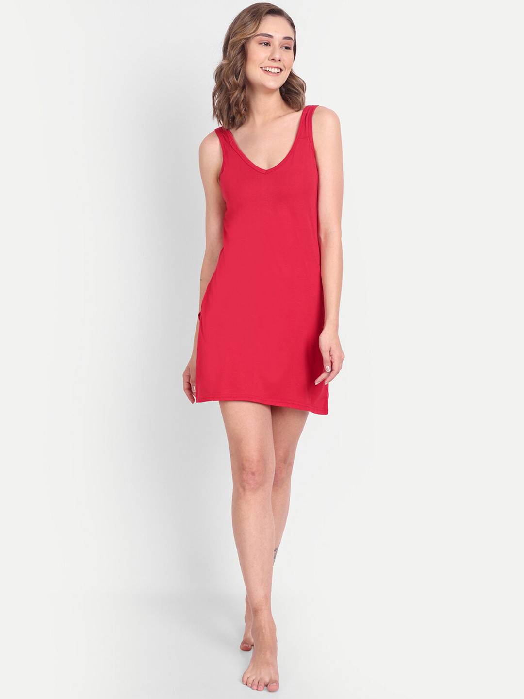 

BLAZON Women Pure Cotton Camisole, Red