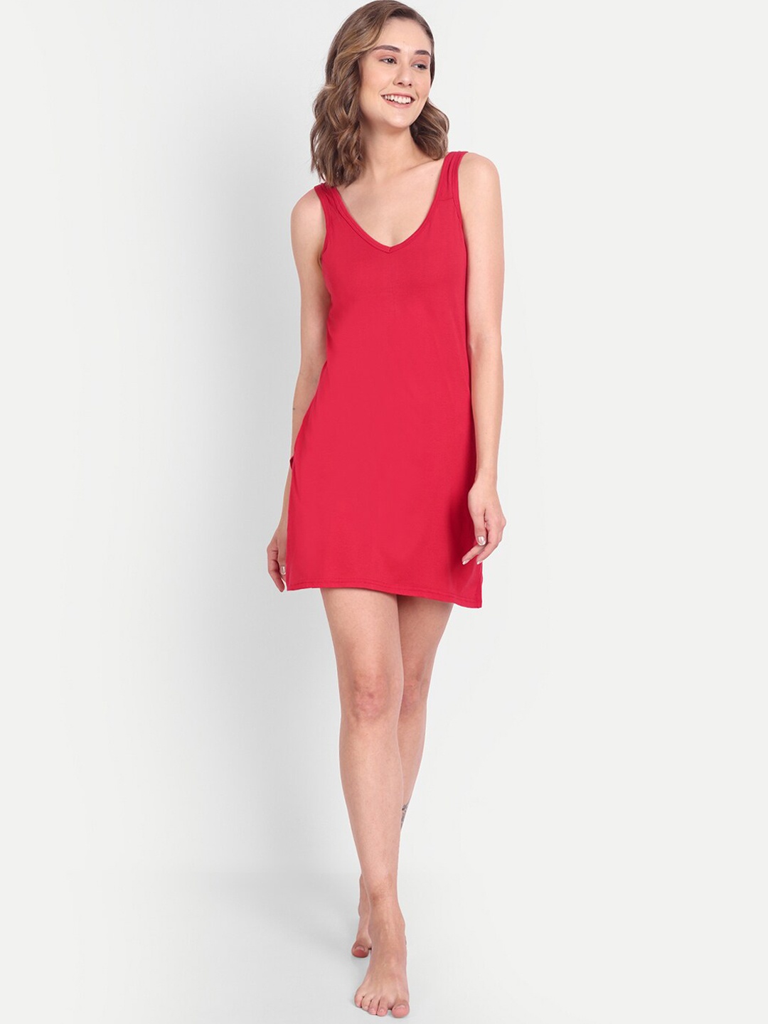 

BLAZON Women Pure Cotton Camisole, Red