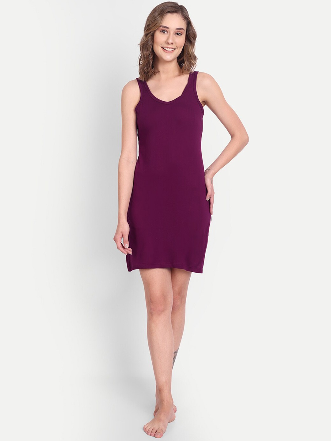 

BLAZON Women Pure Cotton Camisoles, Maroon