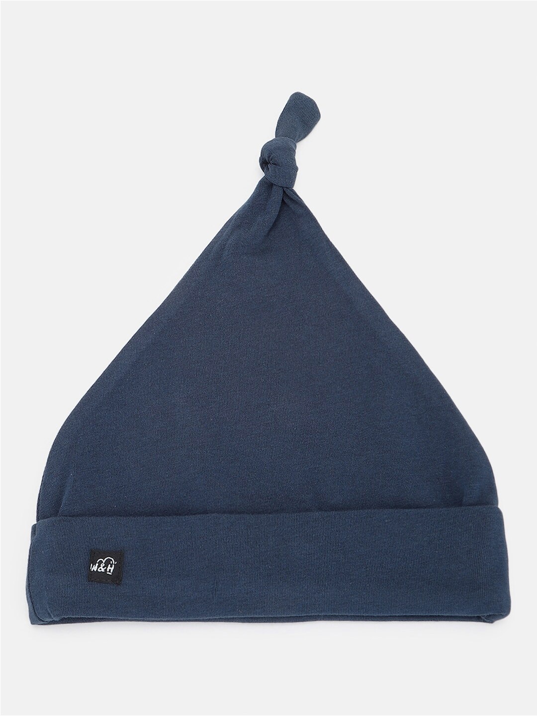 

Whistle & Hops Kids Organic Cotton Solid Beanie, Navy blue