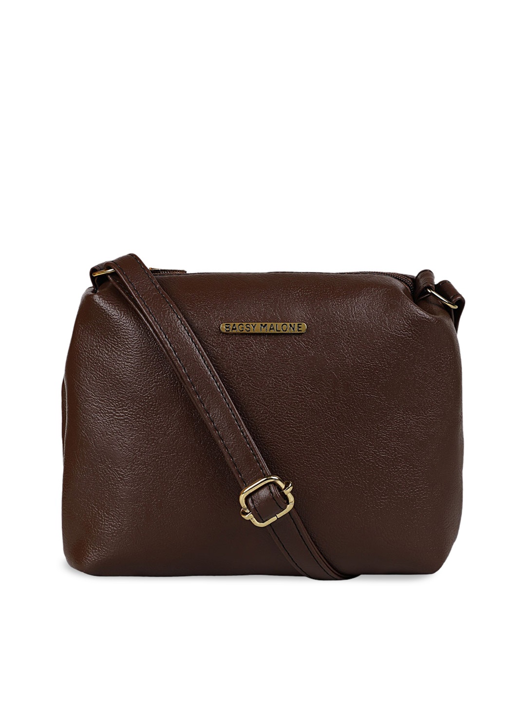 

Bagsy Malone PU Structured Sling Bag, Brown