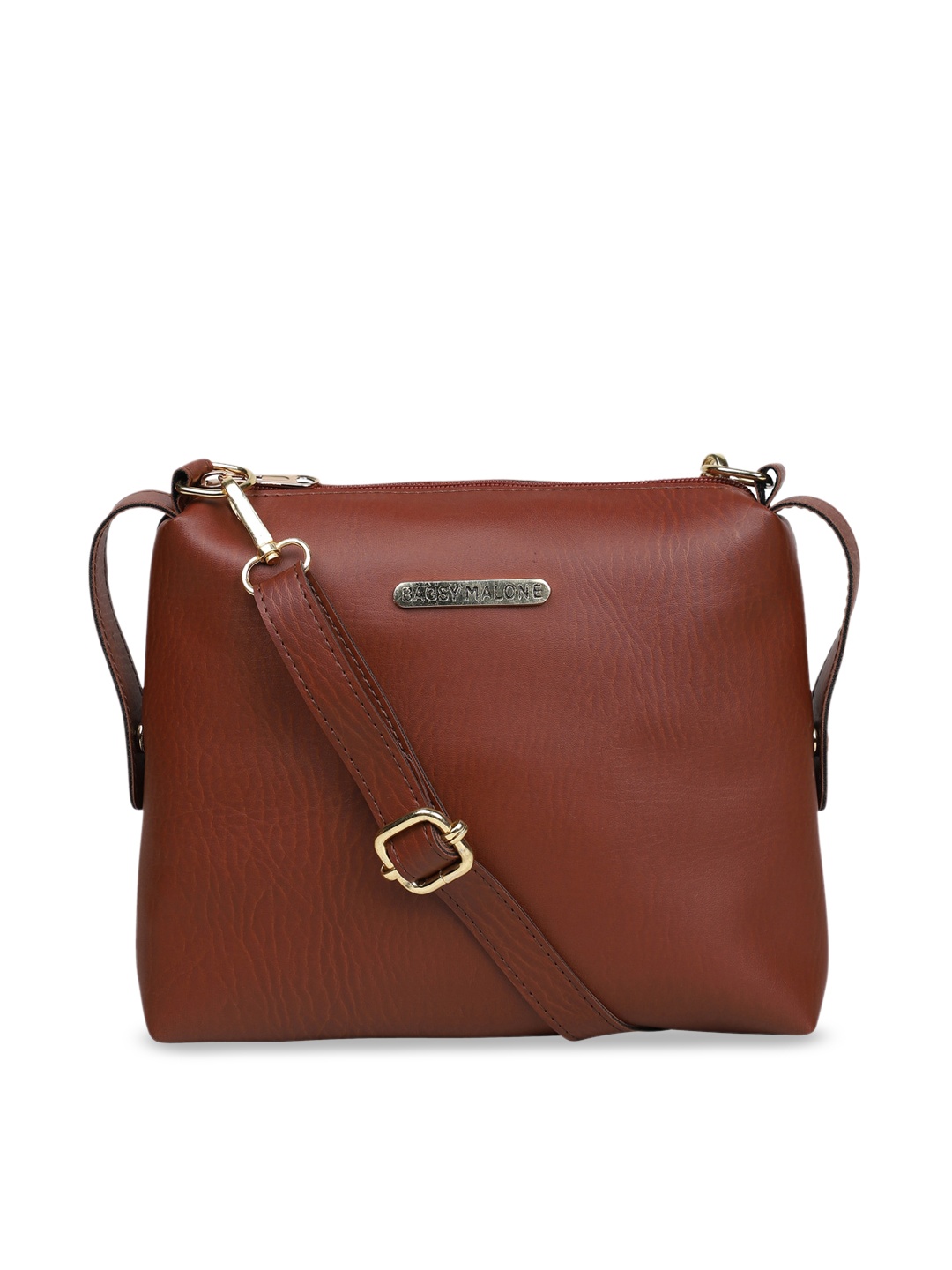 

Bagsy Malone PU Bucket Sling Bag with Tasselled, Brown