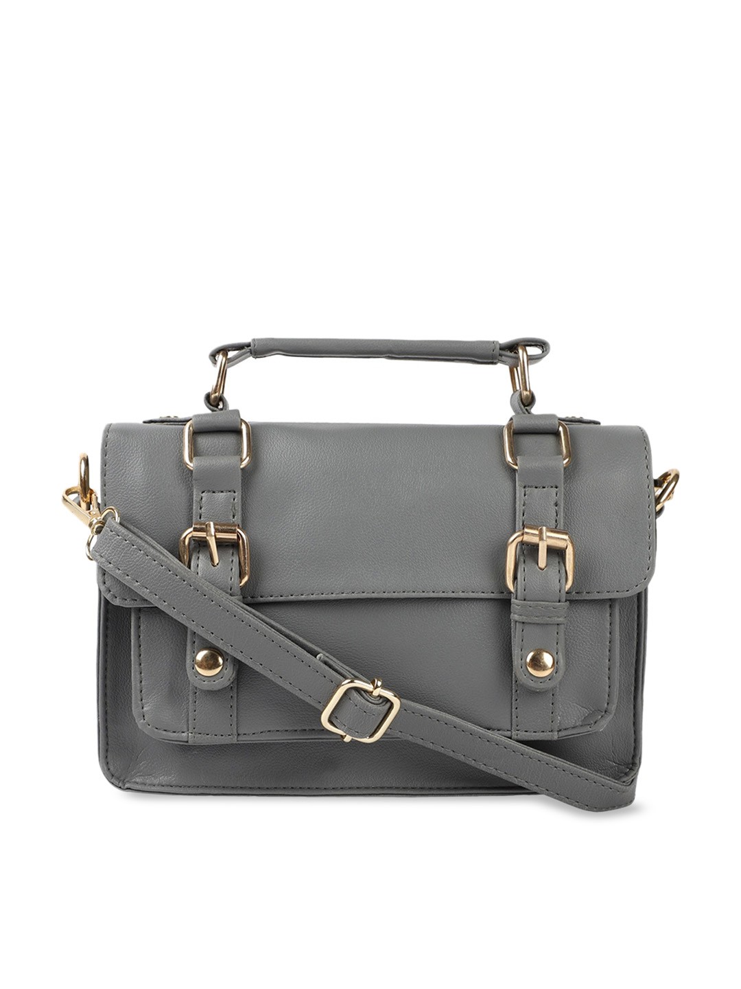 

Bagsy Malone PU Structured Satchel, Grey