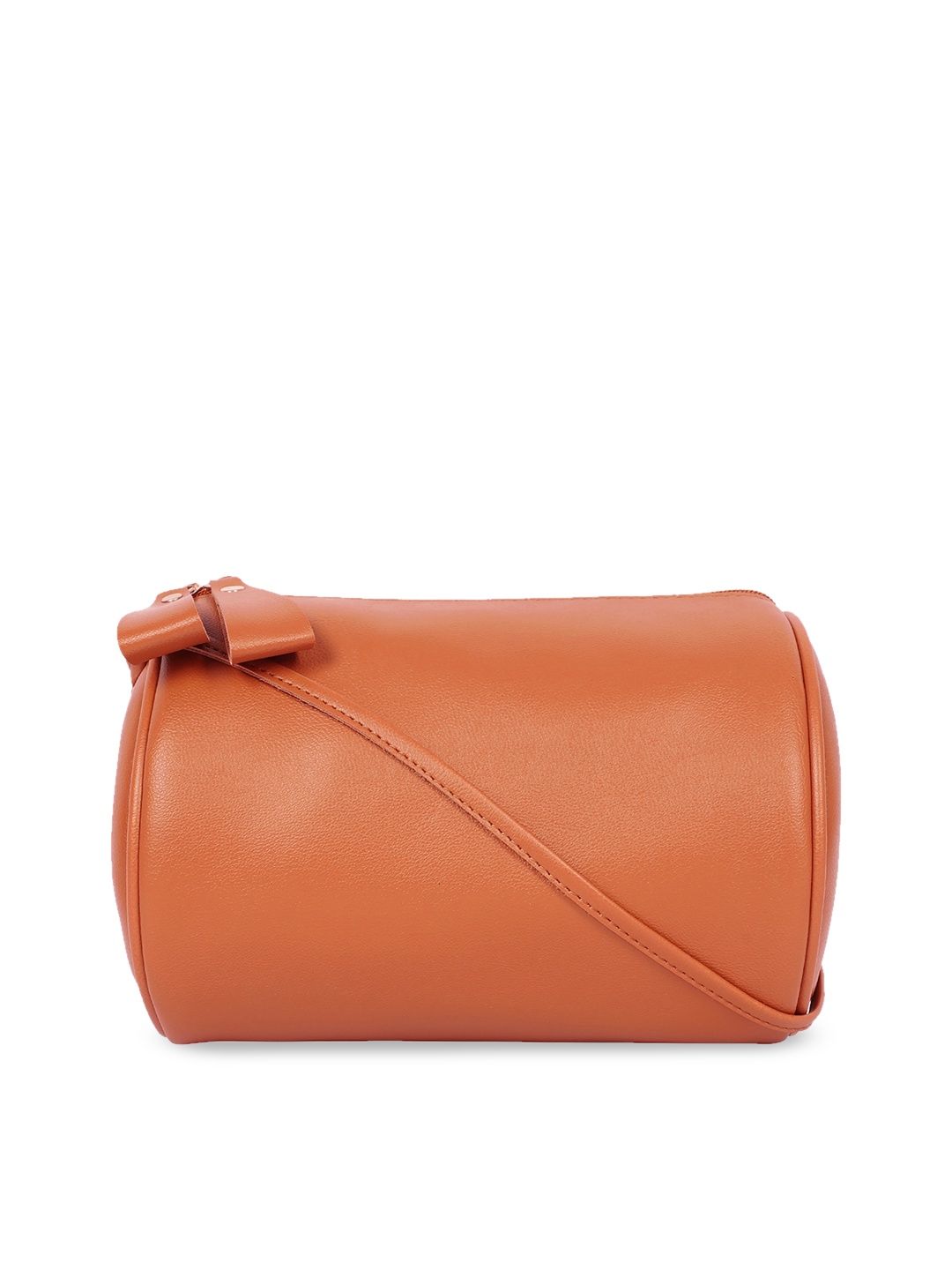 

Bagsy Malone Tan PU Structured Sling Bag with Bow Detail