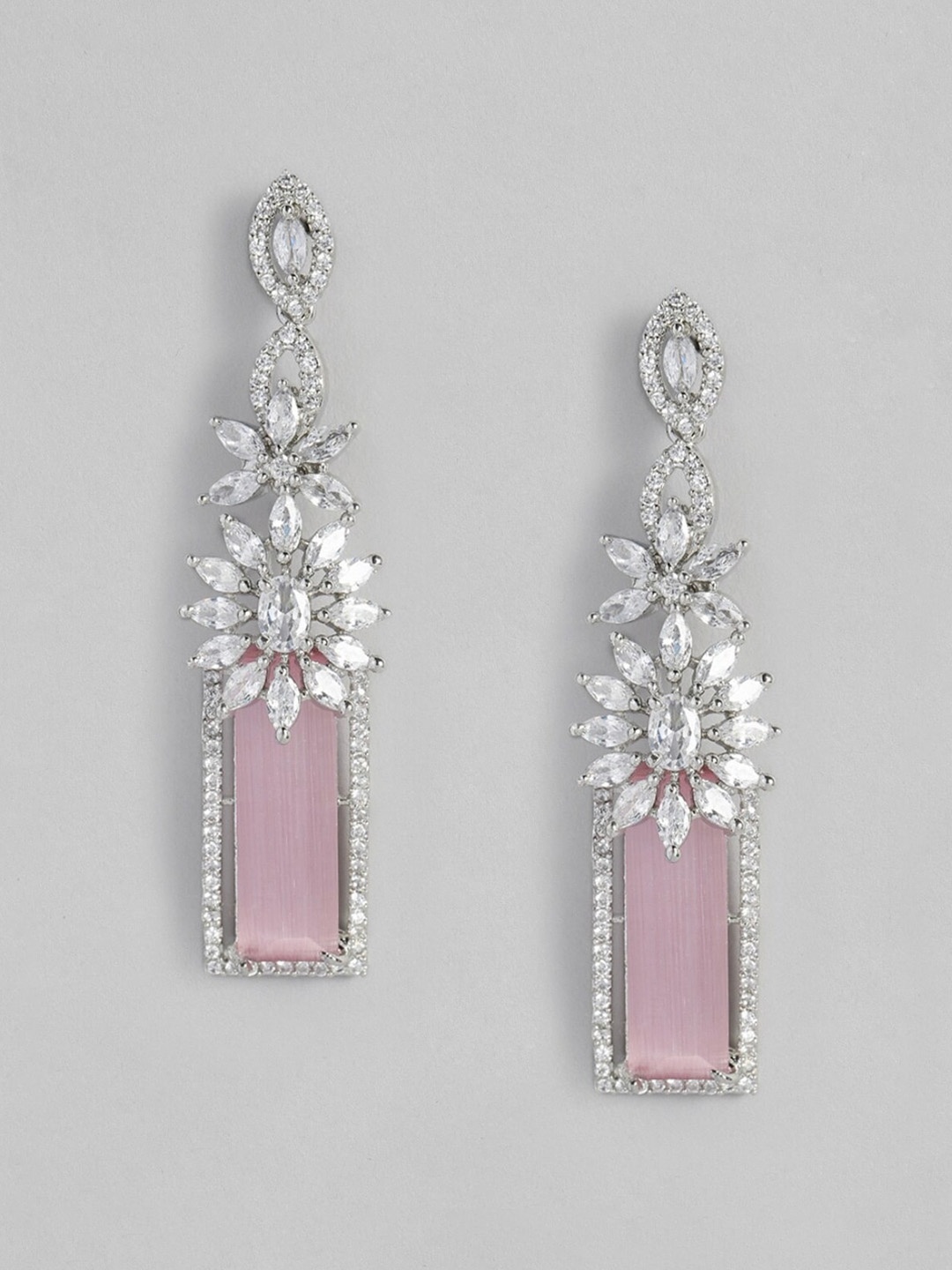 

justpeachy Women Drop Earrings, Pink