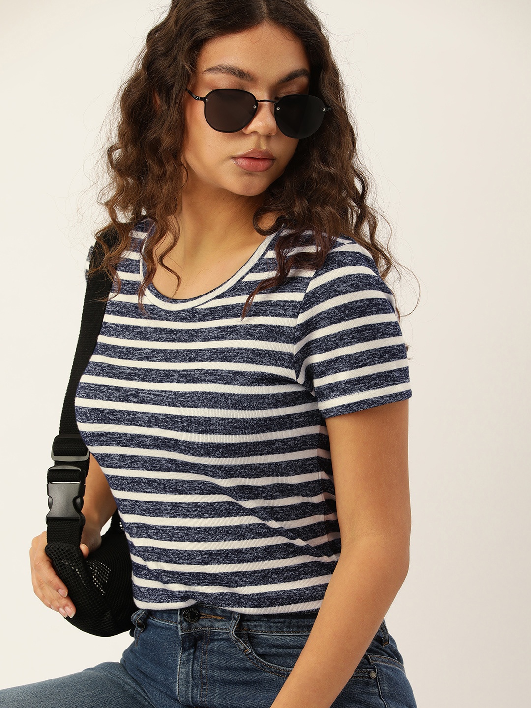 

Kook N Keech Women Striped T-shirt, White