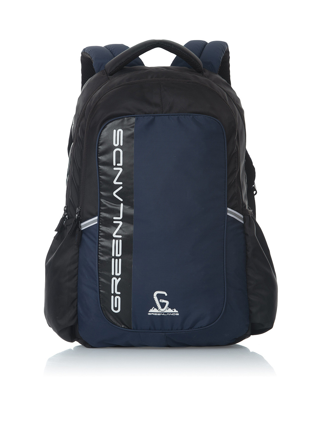 

GREENLANDS Unisex Brand Logo Backpack, Navy blue