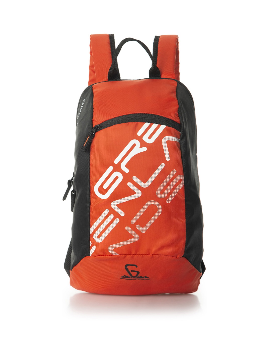 

GREENLANDS Unisex Graphic Backpack with Compression Straps, Orange