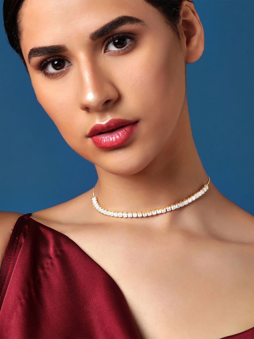 

Rubans Brass Gold-Plated Necklace