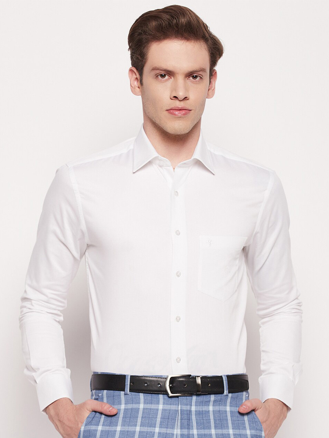 

Cantabil Comfort Fit Formal Shirt, White