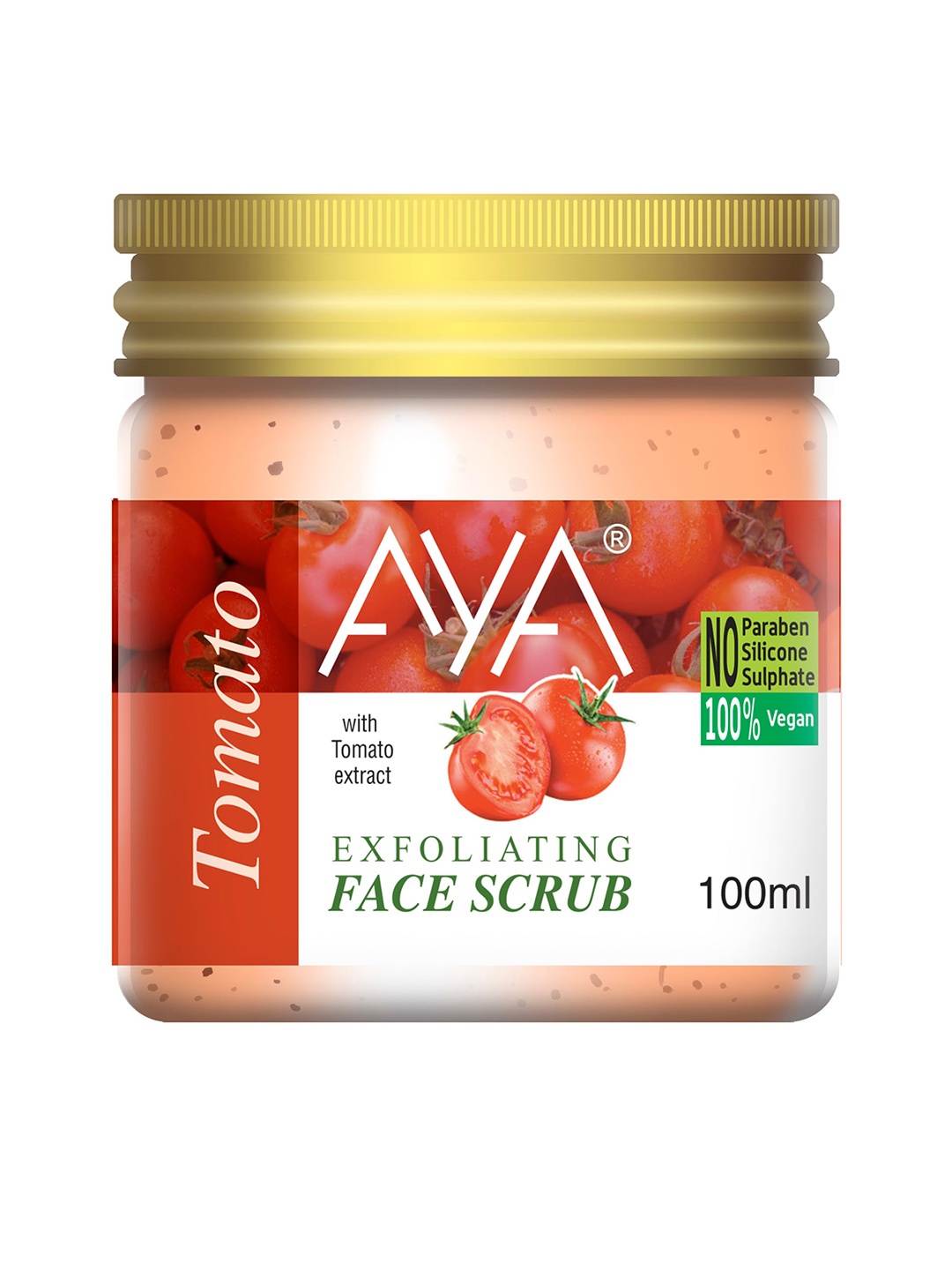 

AYA Tomato Exfoliating Face Scrub 100 ml, Red