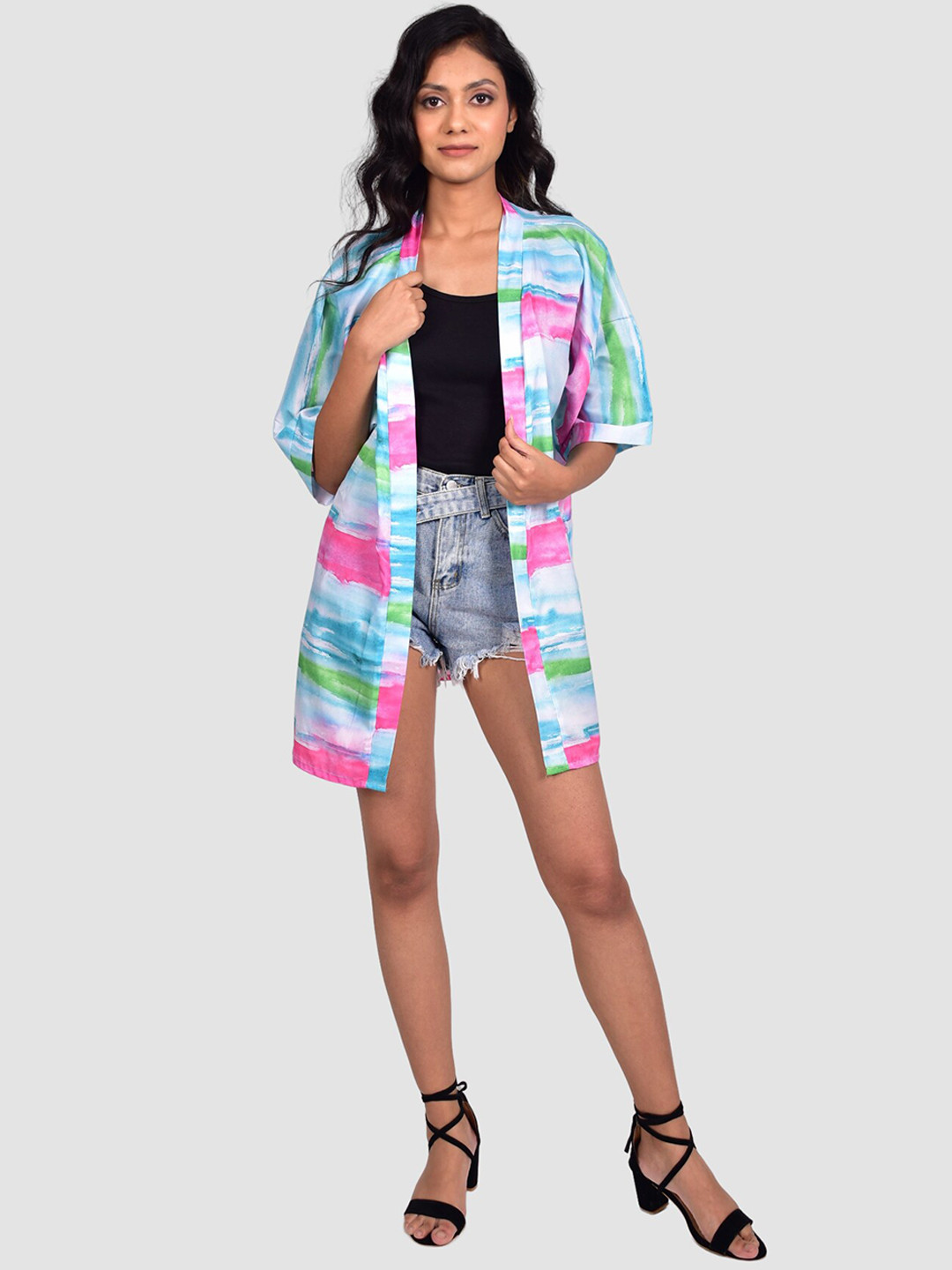 

Rajoria Instyle Women Printed Cover-Up Dress, Blue