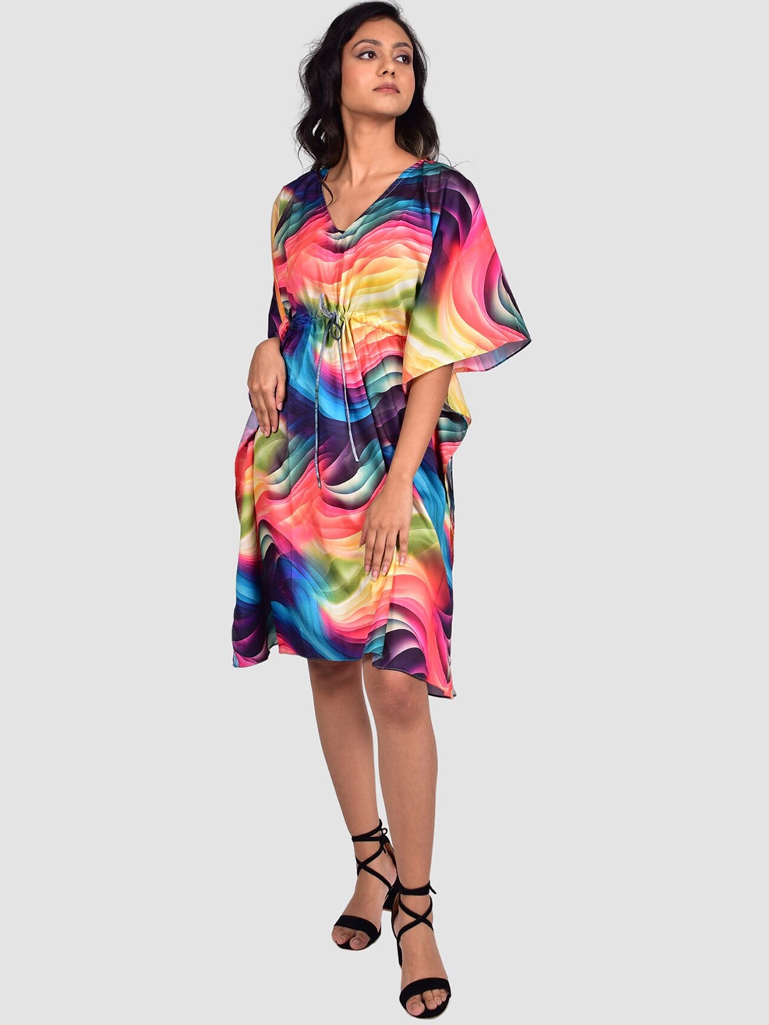 

Rajoria Instyle Women Printed Cover-Up Dress, Blue