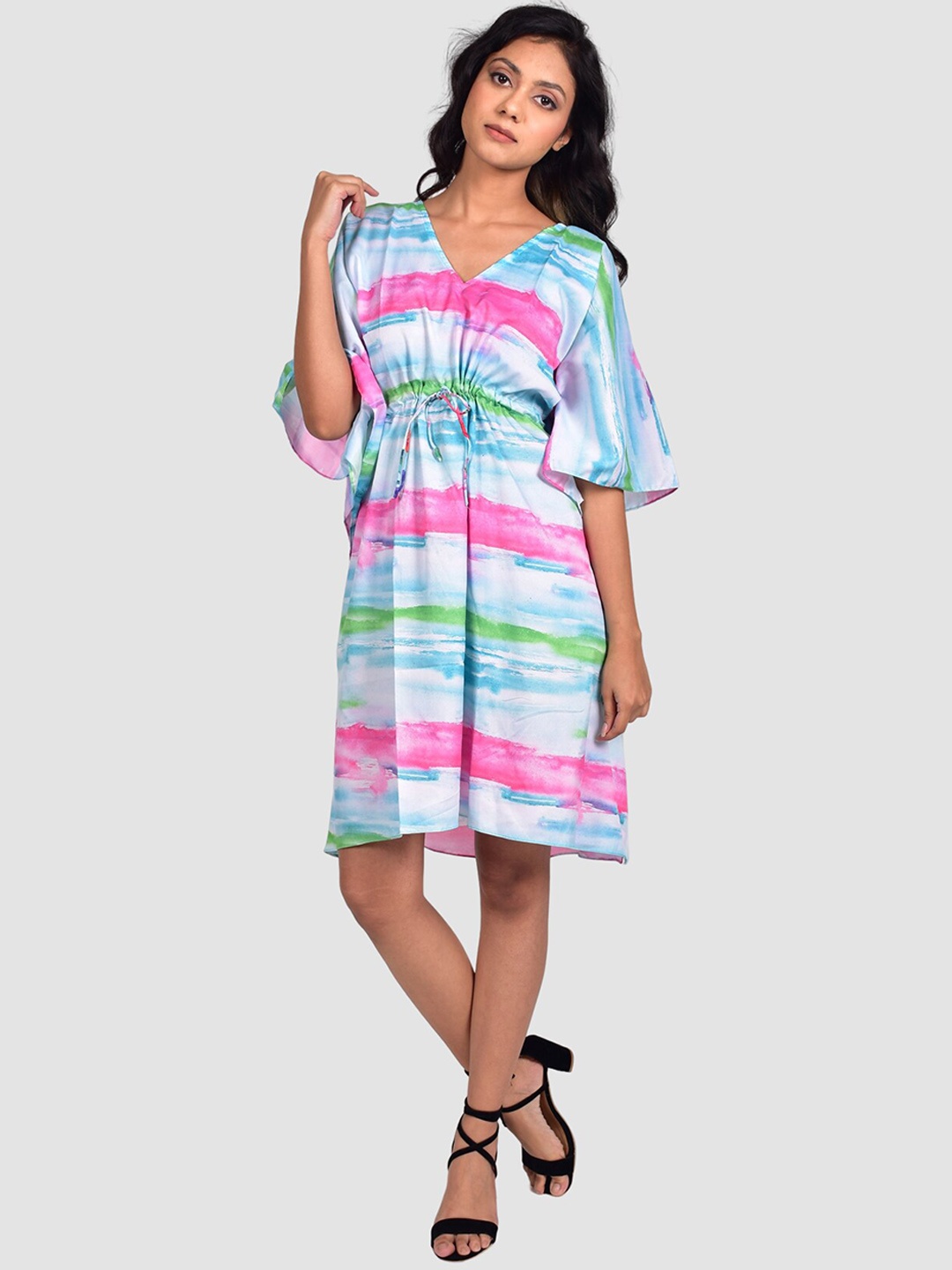 

Rajoria Instyle Women Digital Printed Coverup Swimwear, Rose