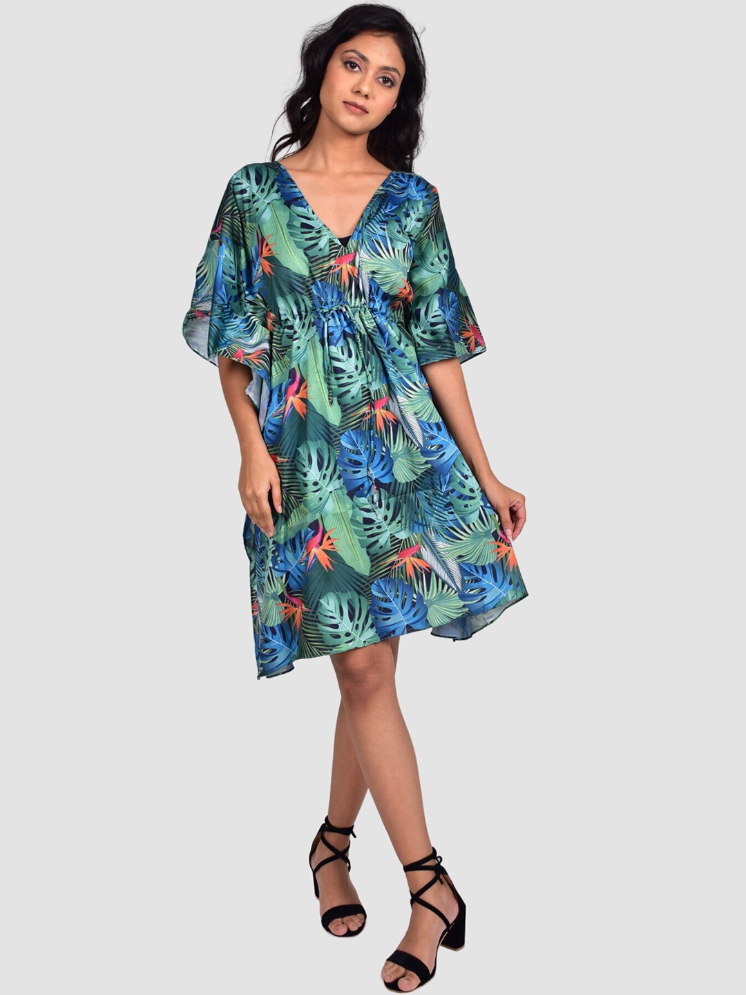 

Rajoria Instyle Women Digital Printed Kaftan Cover Up, Blue