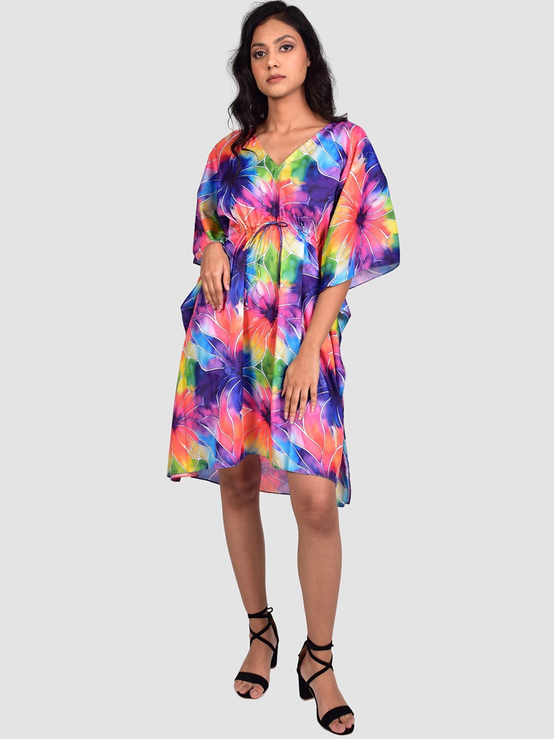 

Rajoria Instyle Women Digital Printed Kaftan Cover-Up Dress, Blue