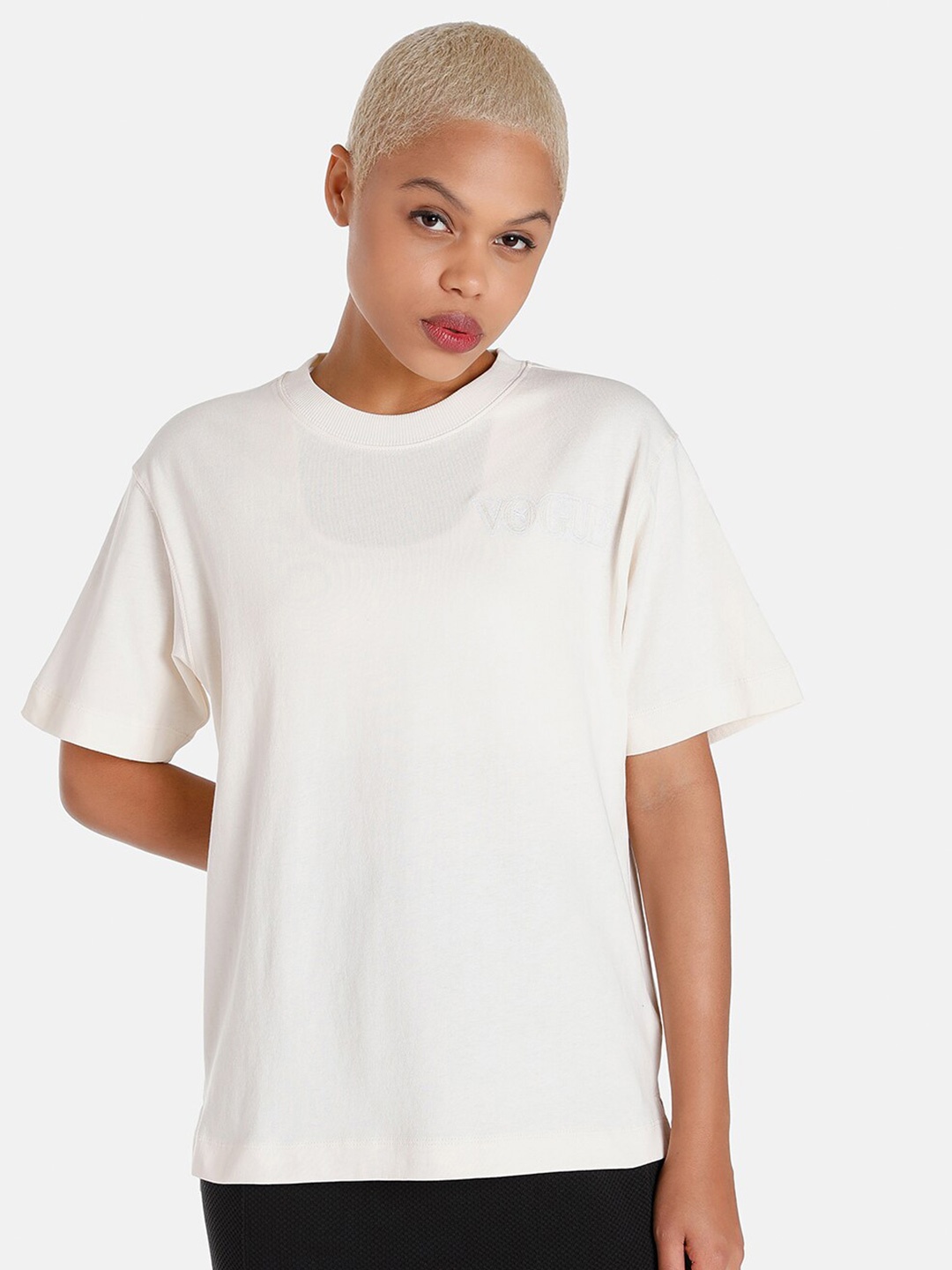 

Puma Women PUMA x VOGUE Relaxed Cotton T-shirt, Off white