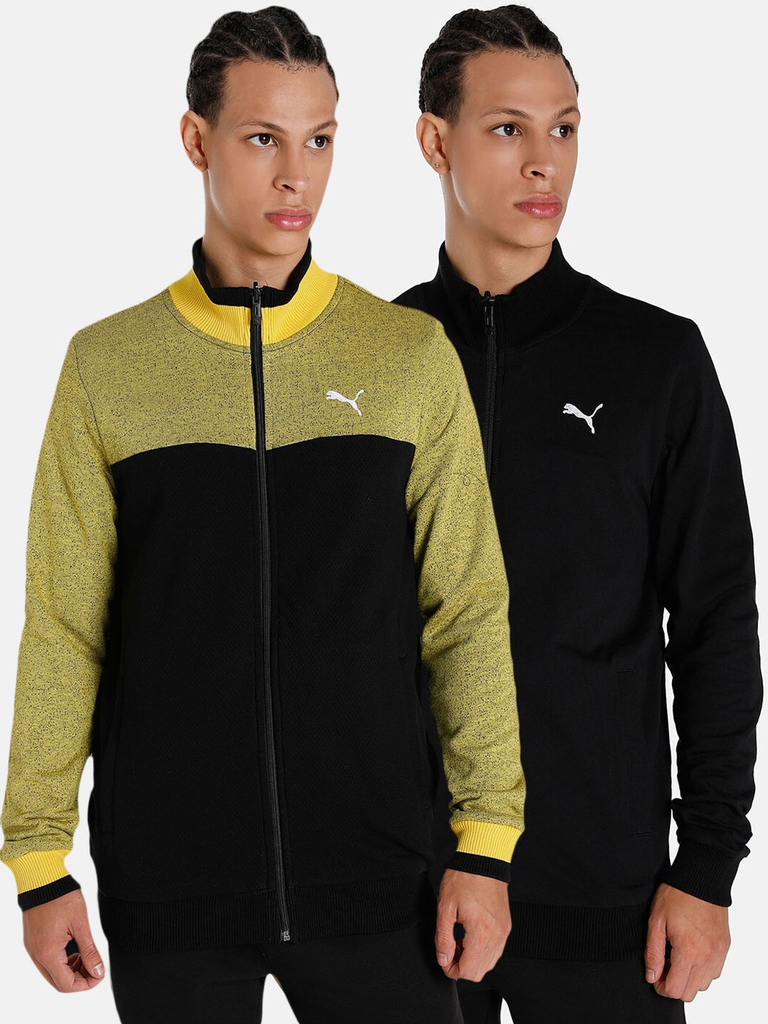 

Puma Men Reversible Full-Zip Slim Fit Cotton Sweatshirt, Black