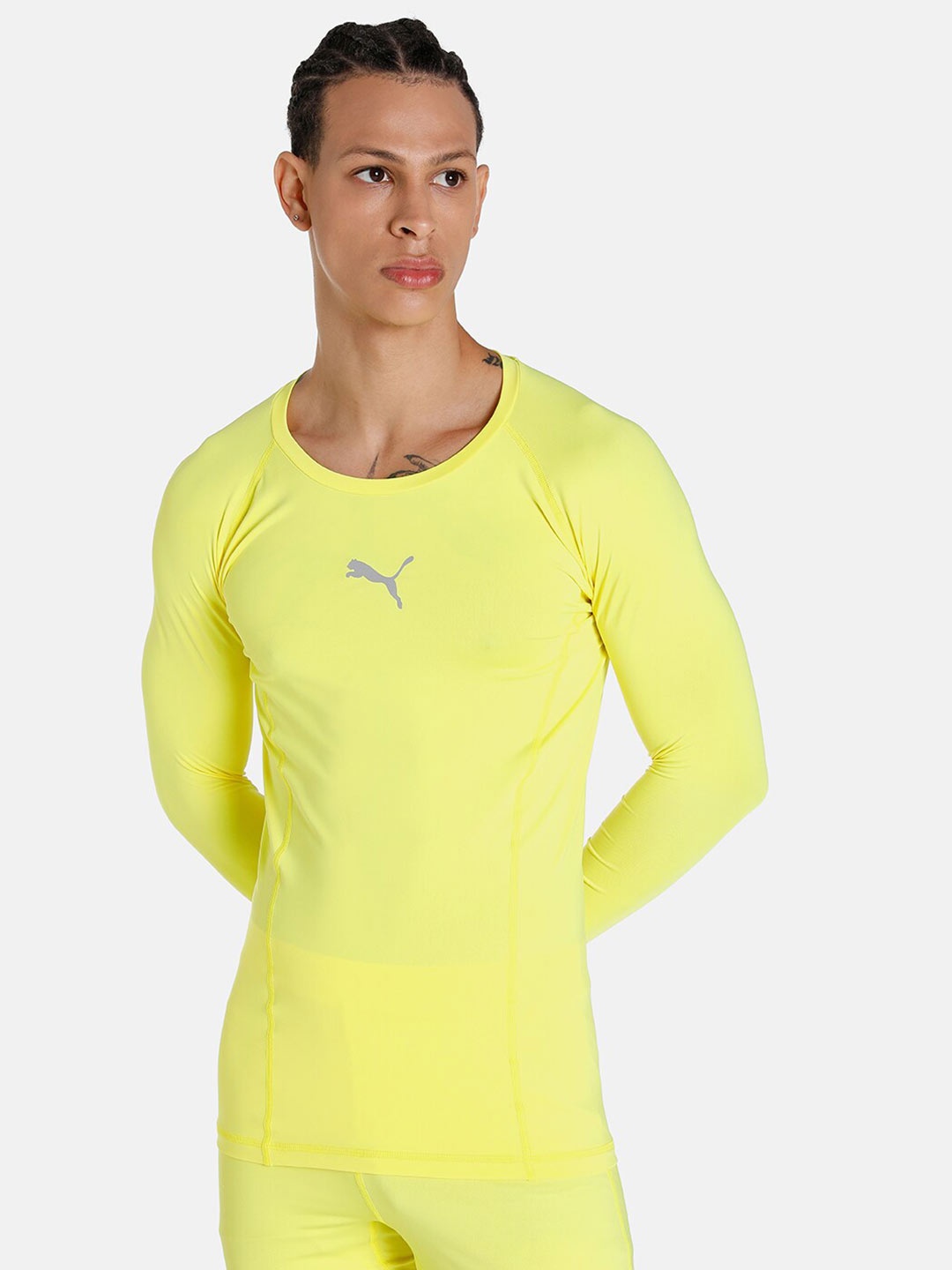 

Puma Men LIGA dryCELL Baselayer Long Sleeve T-shirt, Yellow