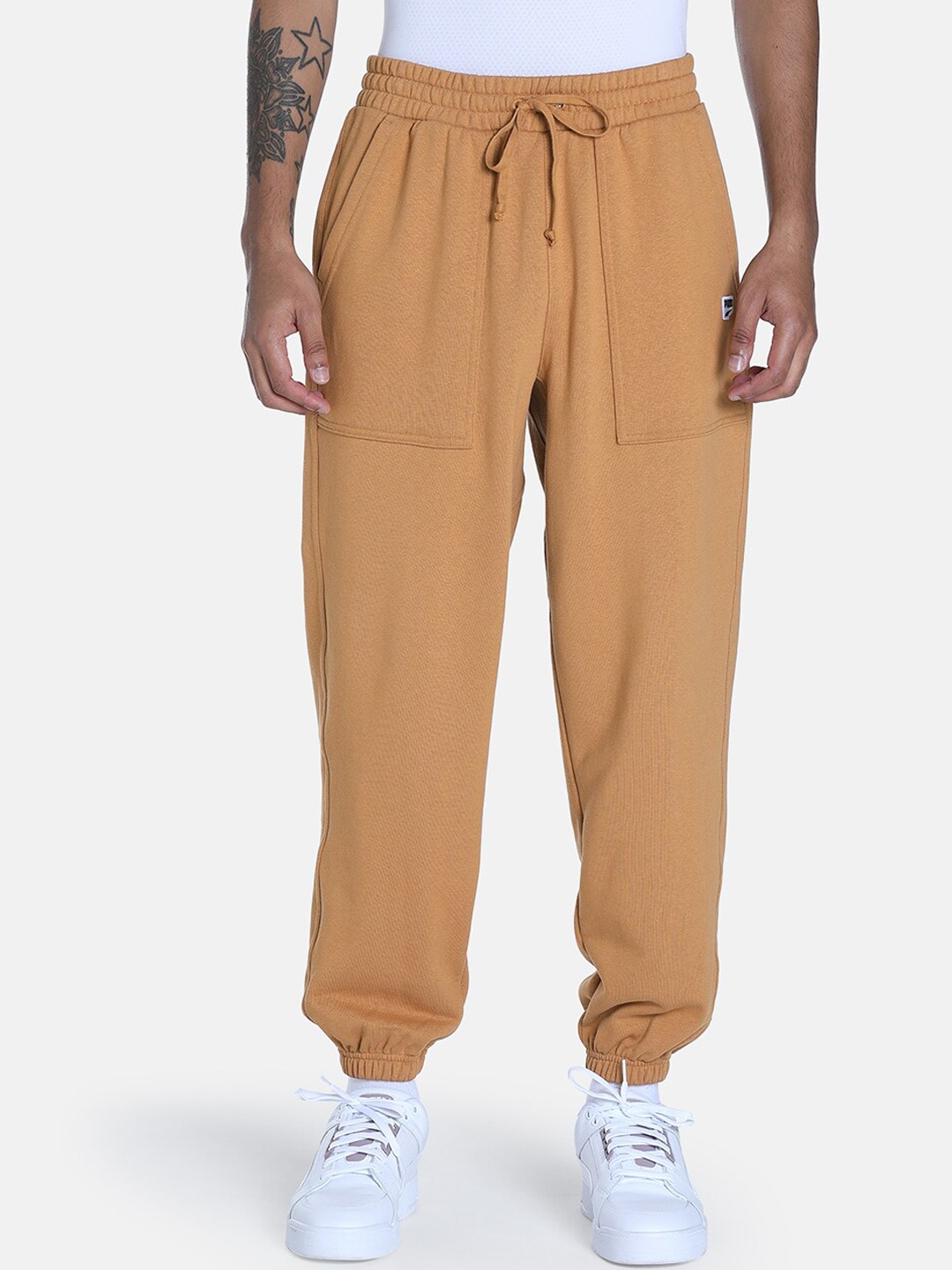 

Puma Downtown Men Relaxed-Fit Cotton Track Pants, Brown