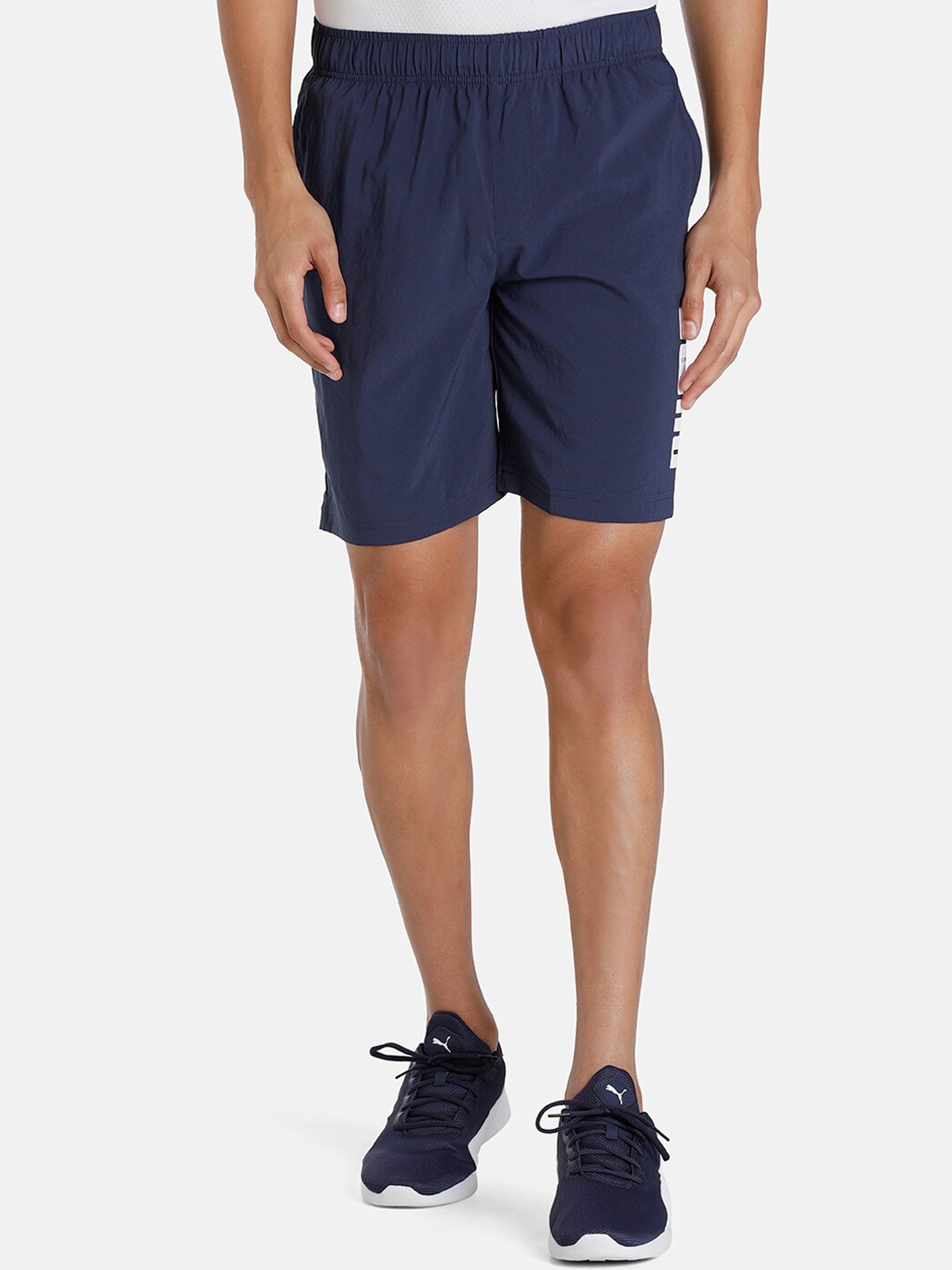 

Puma Men ESS PUMA Woven 8" Outdoor Sports Shorts, Navy blue