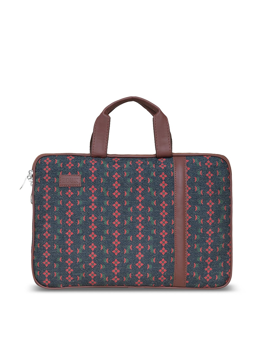 

ZOUK Lotus Motif Printed Laptop Sleeve, Black