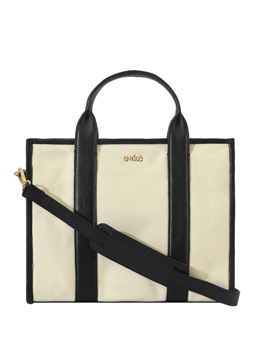 

Eske Trifine Women Quilted Square Vegan Leather Tote Bag, Off white
