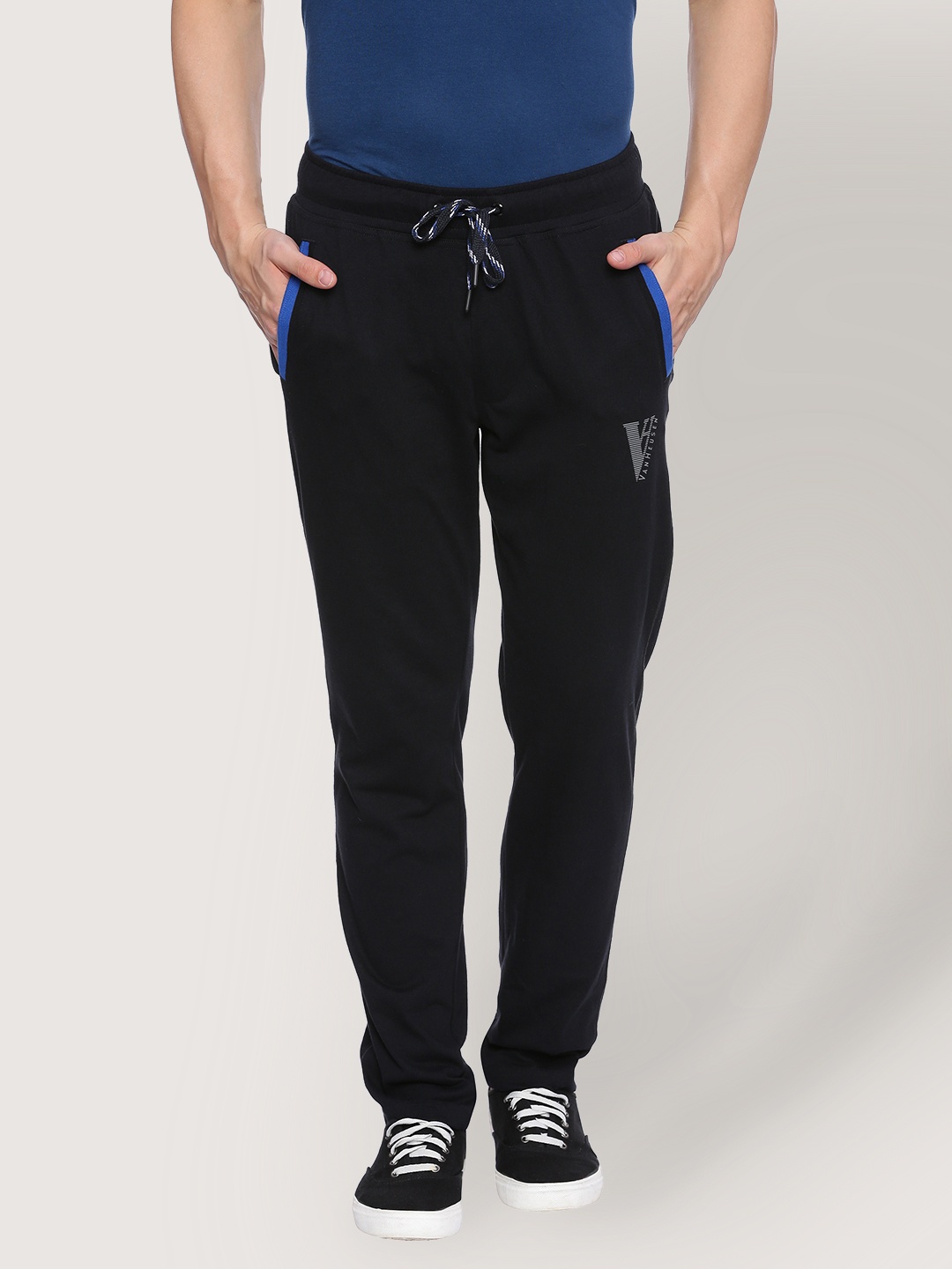 

Van Heusen Athleisure Men Smart Tech Easy Stain Release Track Pants, Black