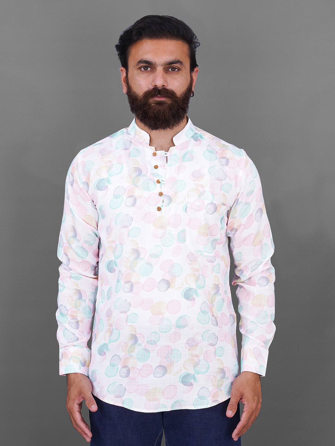 

FRENCH CROWN Men Pink Standard Floral Printed Formal Shirt