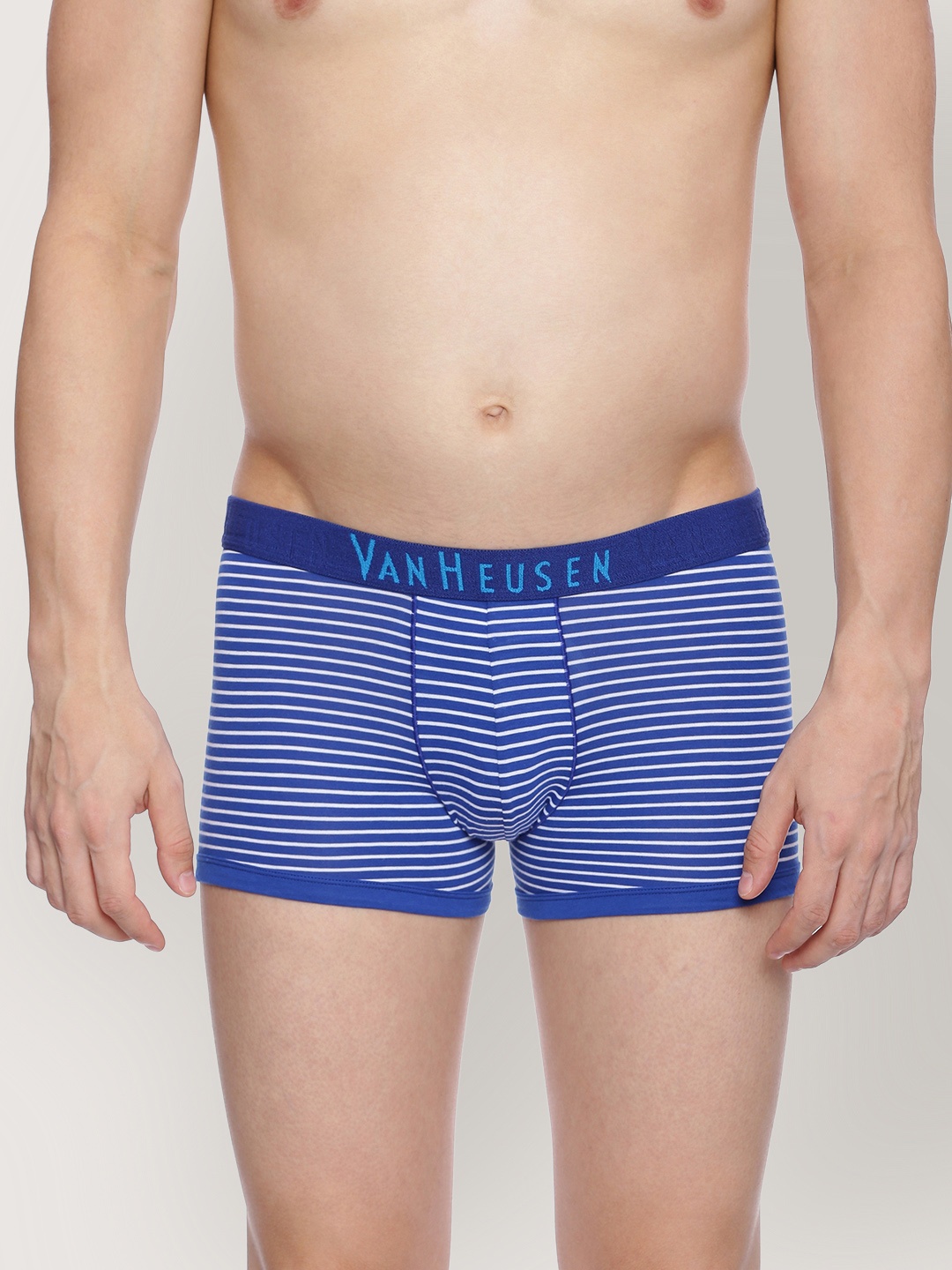 

Van Heusen Men Colour Fresh No Ride Up Trunks, Blue