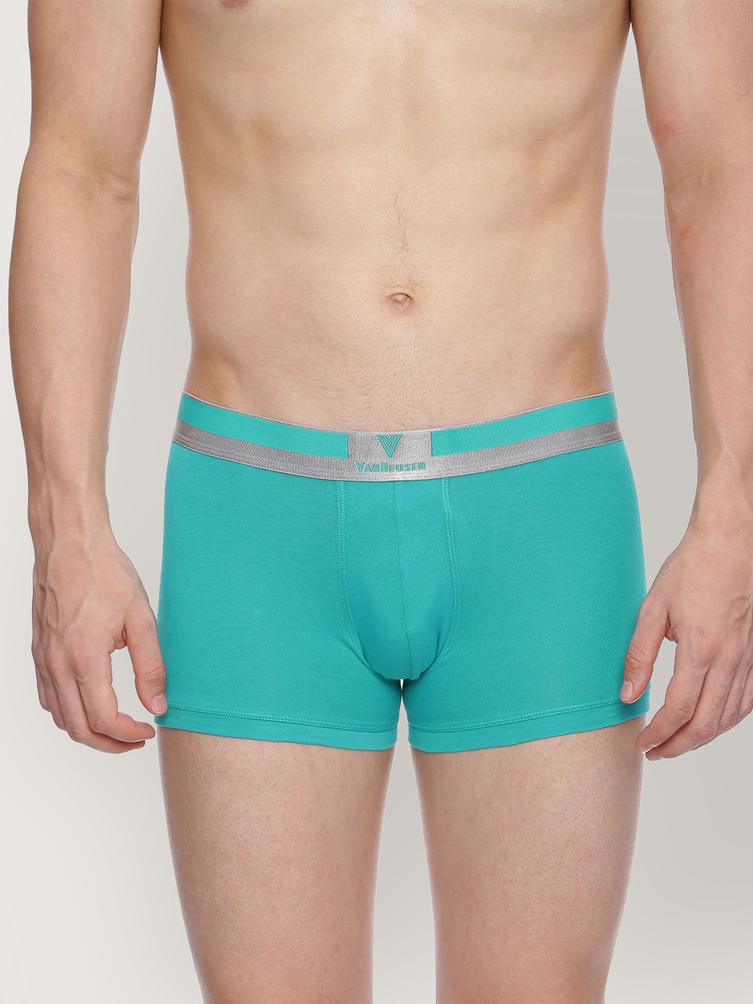 

Van Heusen Men Colour Fresh No Ride Up Trunks, Green