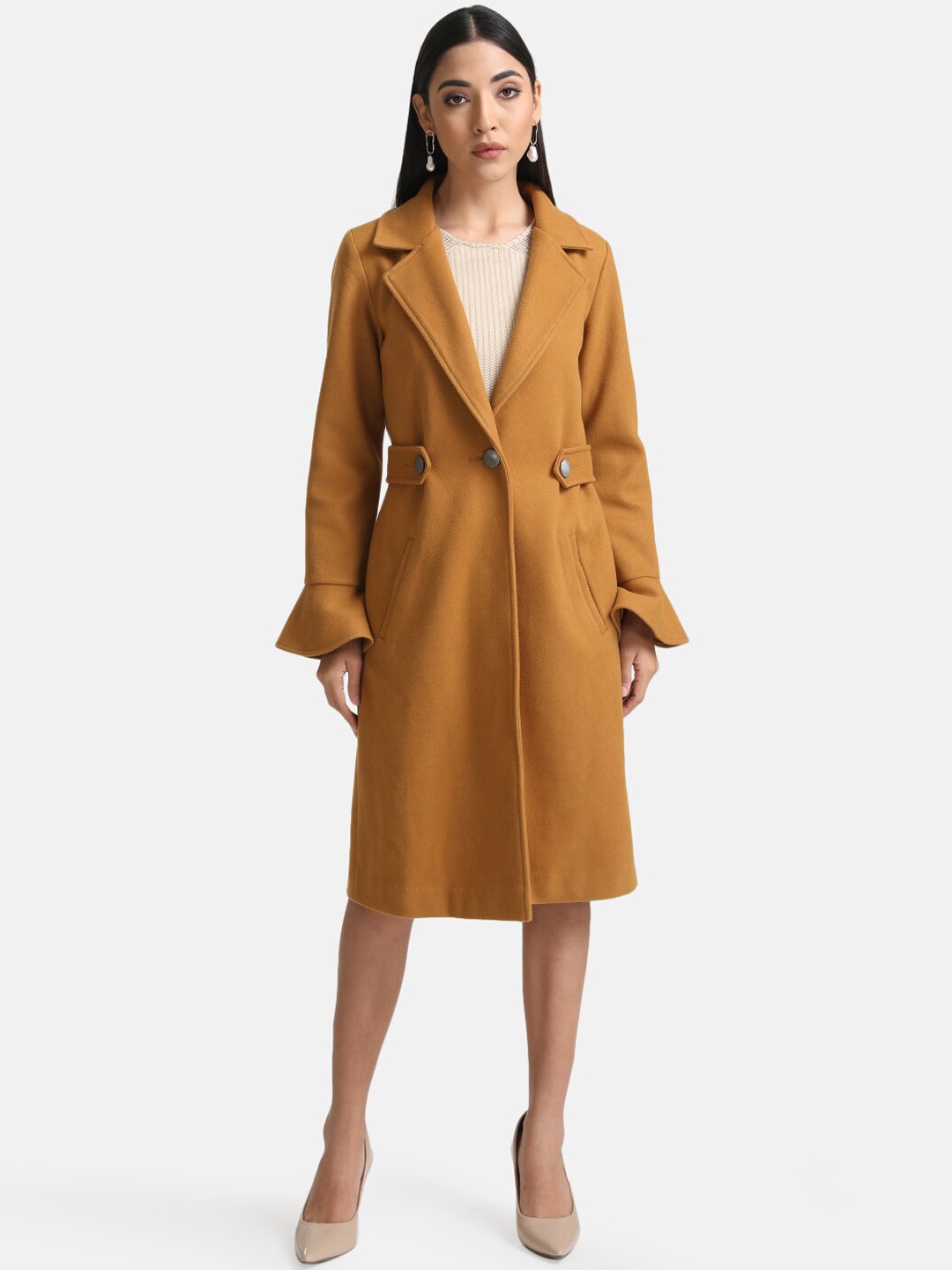 

Kazo Women Overcoat, Tan