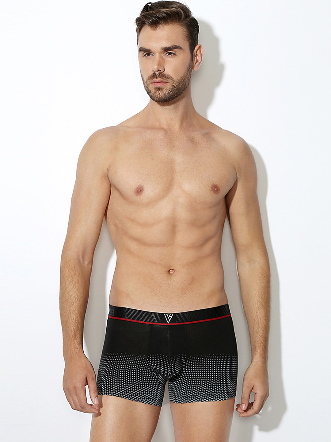 

Van Heusen Men Printed 4-Way Stretch Ultra Soft Trunks 30044, Black