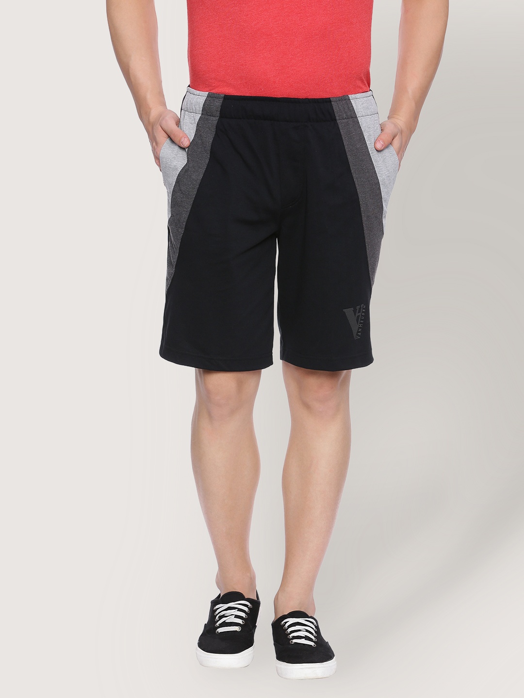 

Van Heusen Athleisure Men Smart Tech Easy Stain Release Knit Shorts, Black