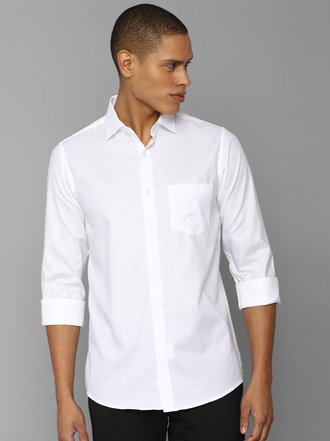

Allen Solly Men Slim Fit Cotton Cotton Casual Shirt, White