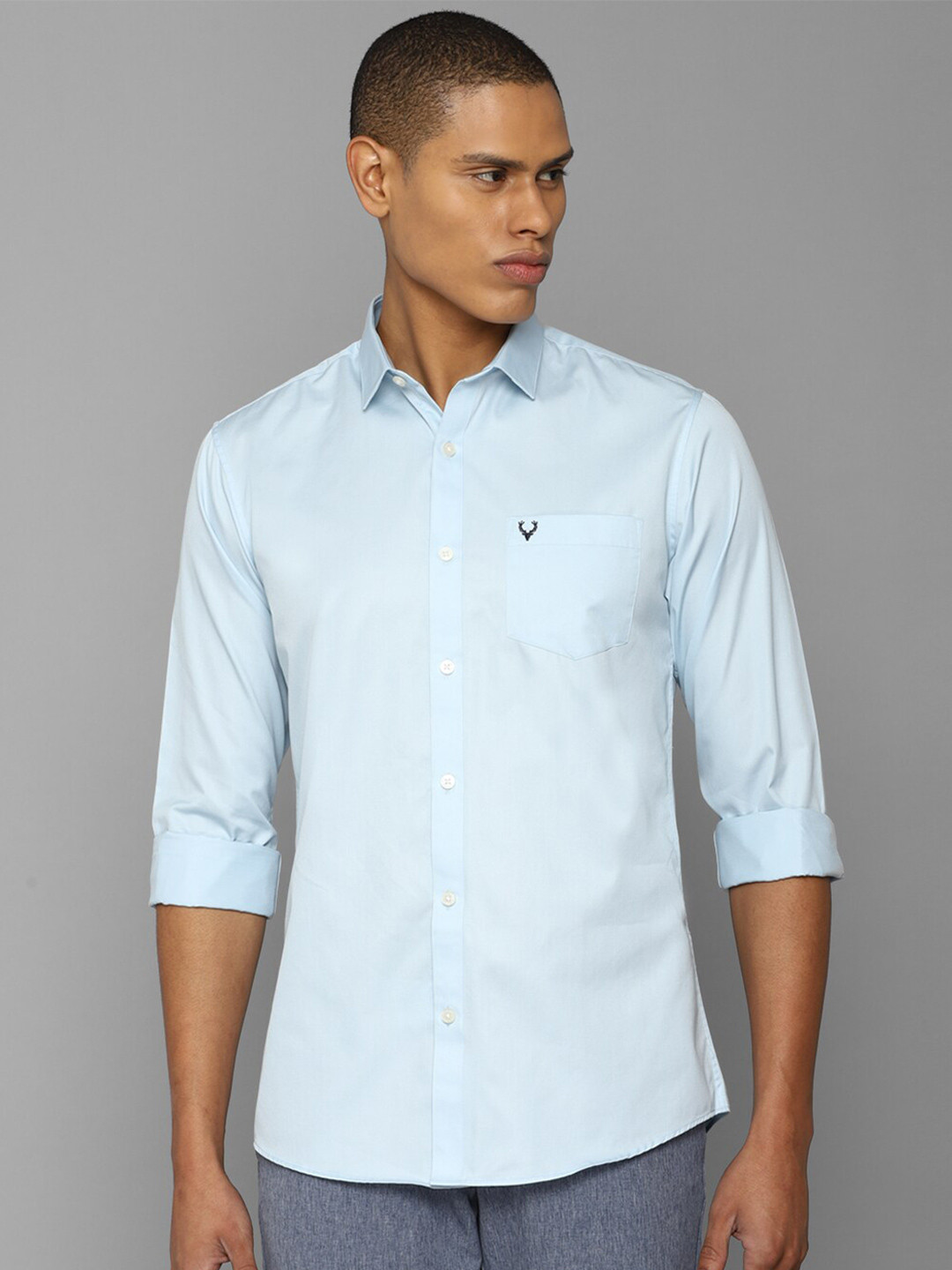 

Allen Solly Men Slim Fit Casual Shirt, Blue