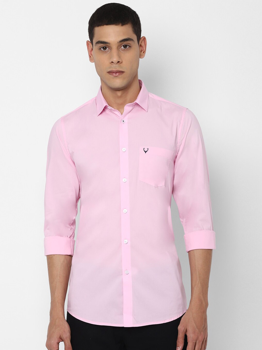 

Allen Solly Men Slim Fit Casual Shirt, Pink