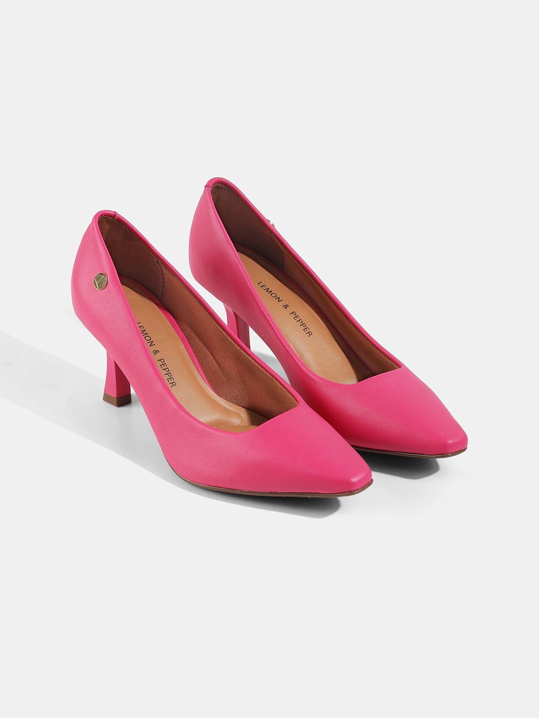 

LEMON & PEPPER Kitten Heels Pumps, Pink
