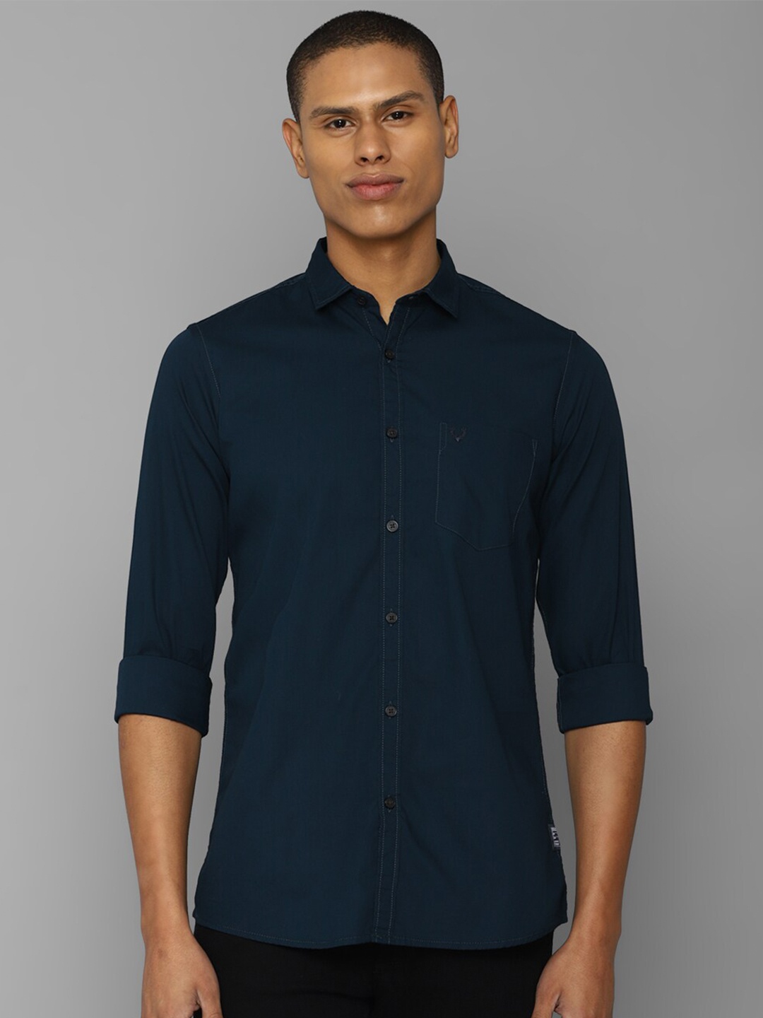 

Allen Solly Sport Men Cotton Casual Shirt, Navy blue