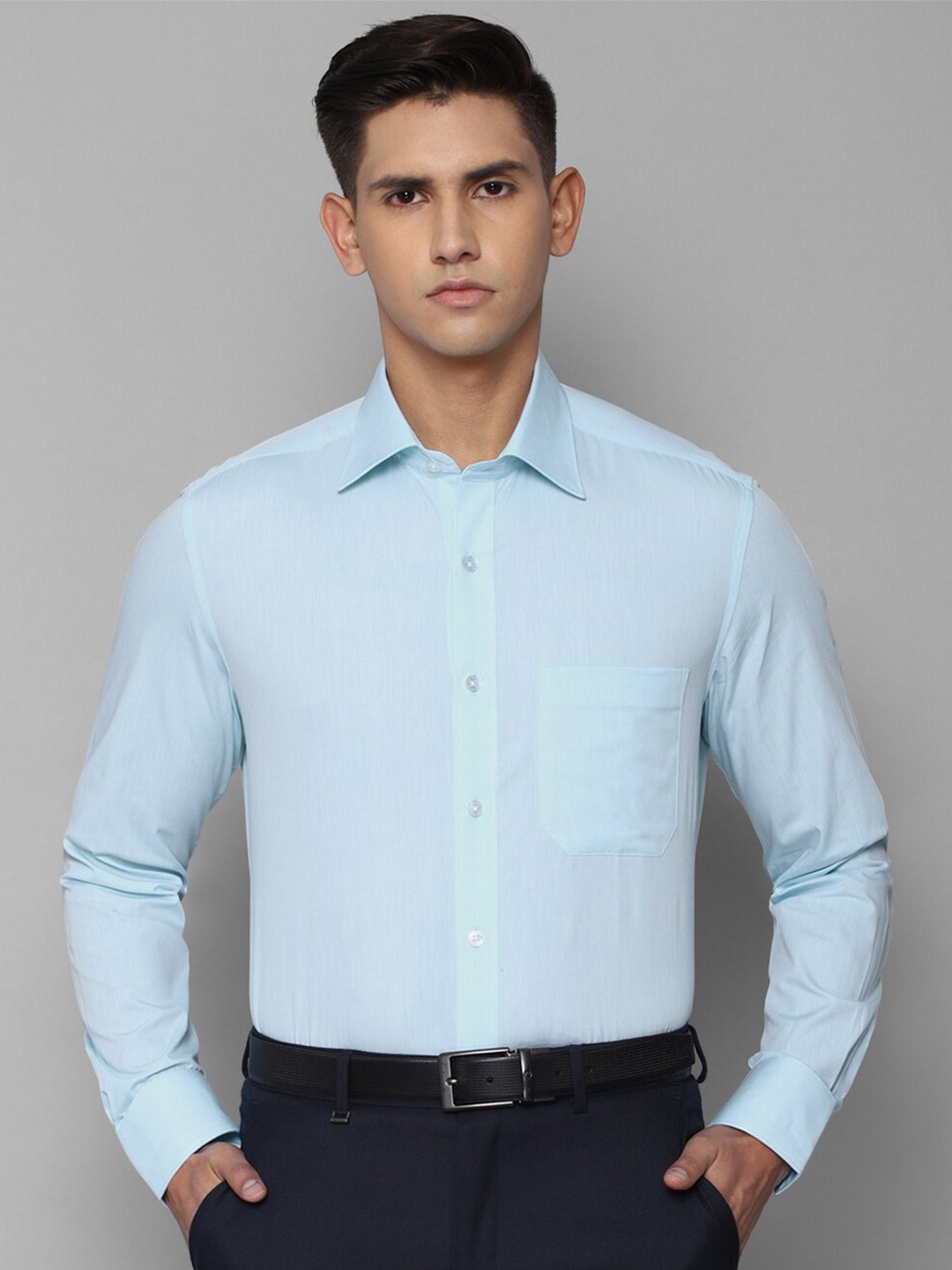 

Louis Philippe Men Cotton Formal Shirt, Blue