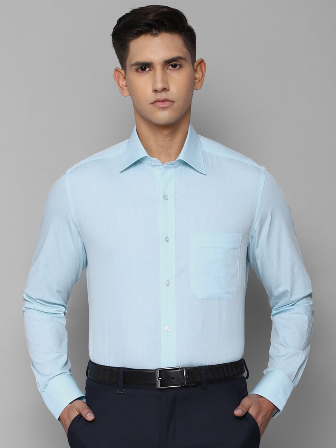 

Louis Philippe Men Cotton Formal Shirt, Blue