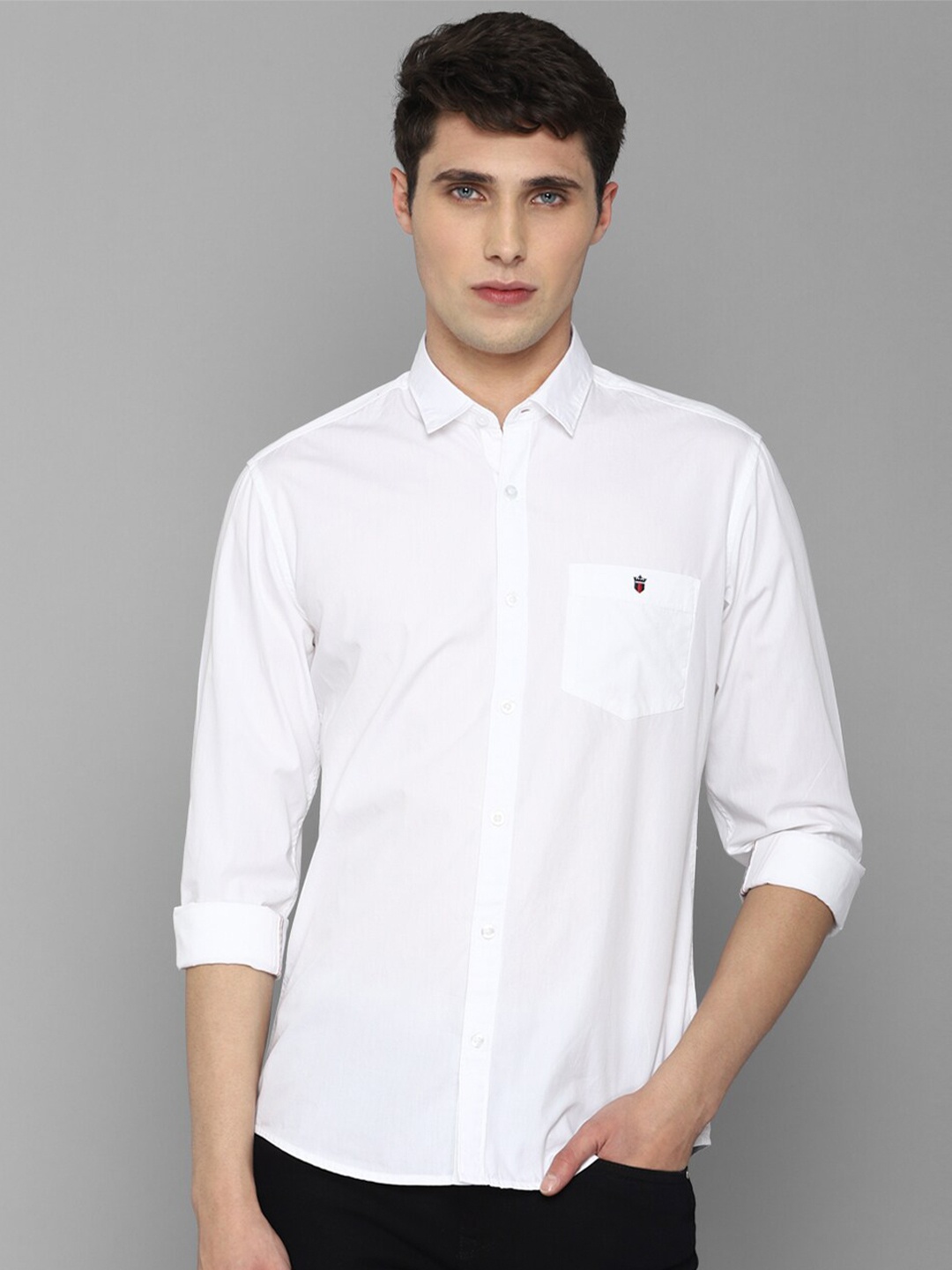 

Louis Philippe Jeans Men Slim Fit Pure Cotton Casual Shirt, White