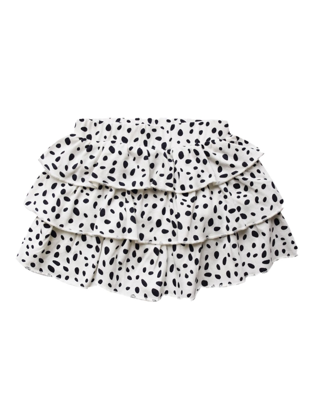 

milou Girls Printed Cotton Mini Skirt, White
